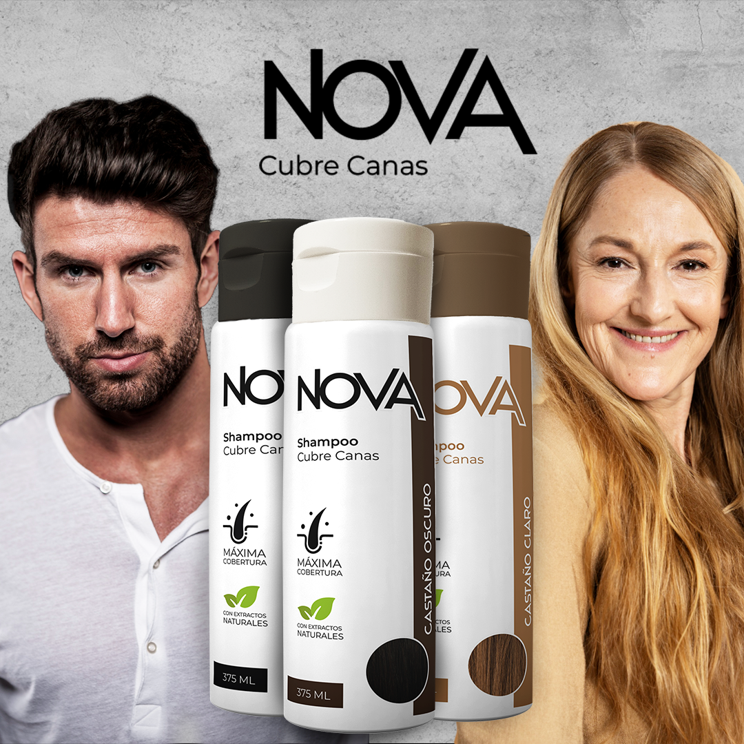 Shampoo Nova - ¡La Revolución del Cabello Sin Canas!