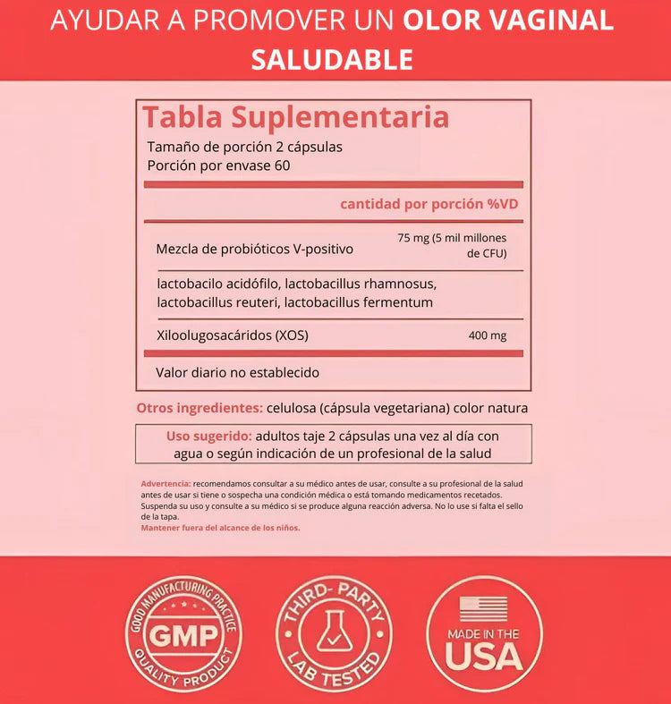 Diga adiós a las molestias íntimas con URO - ¡Su probiótico diario para una salud vaginal equilibrada!