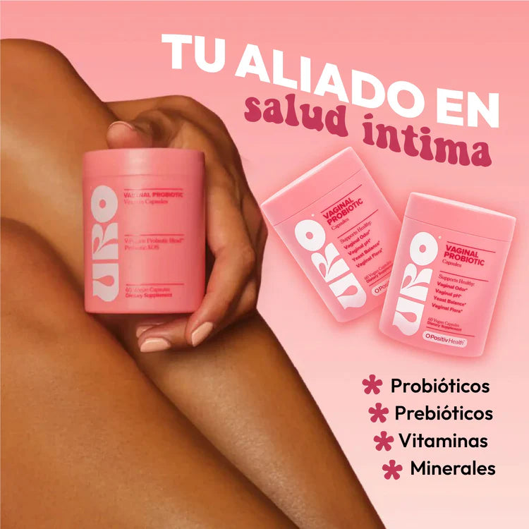 Diga adiós a las molestias íntimas con URO - ¡Su probiótico diario para una salud vaginal equilibrada!