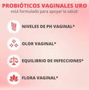 Diga adiós a las molestias íntimas con URO - ¡Su probiótico diario para una salud vaginal equilibrada!